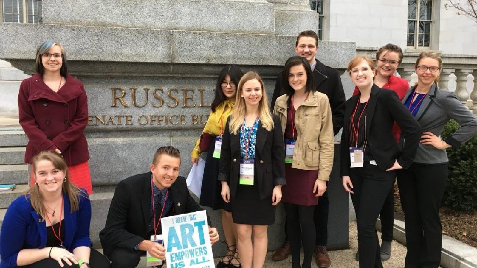 AAEP students attend the 2017 Arts Advocacy Day in Washington, D.C.