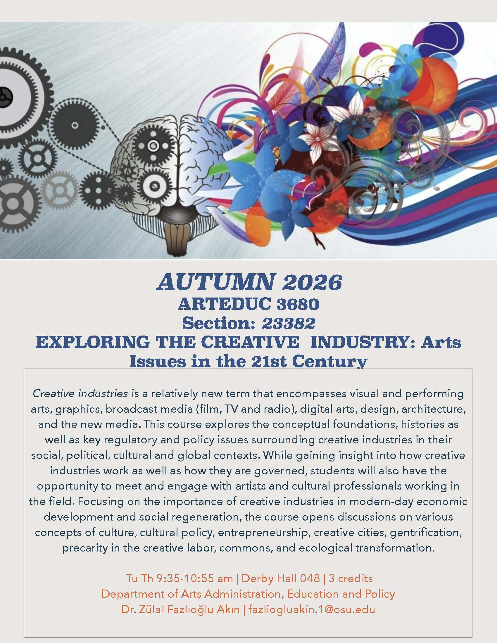 Creative Industries course description