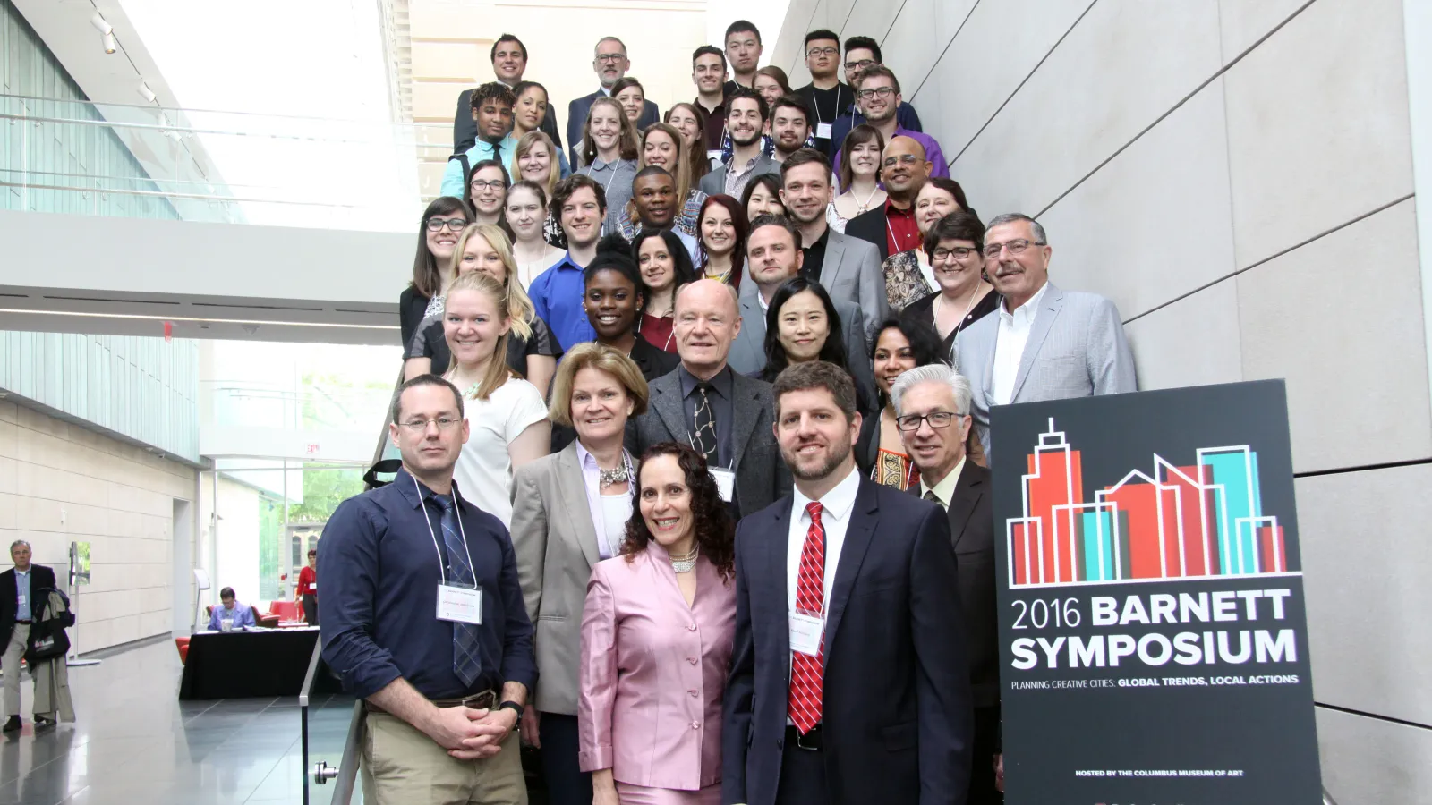 Some of the many Barnett students and industry participants