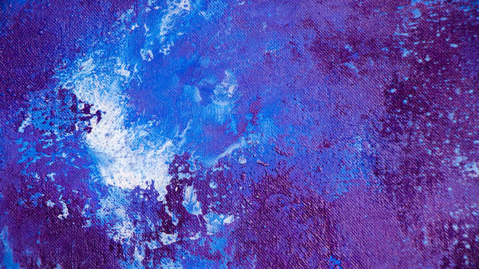 Abstract blue paint background.