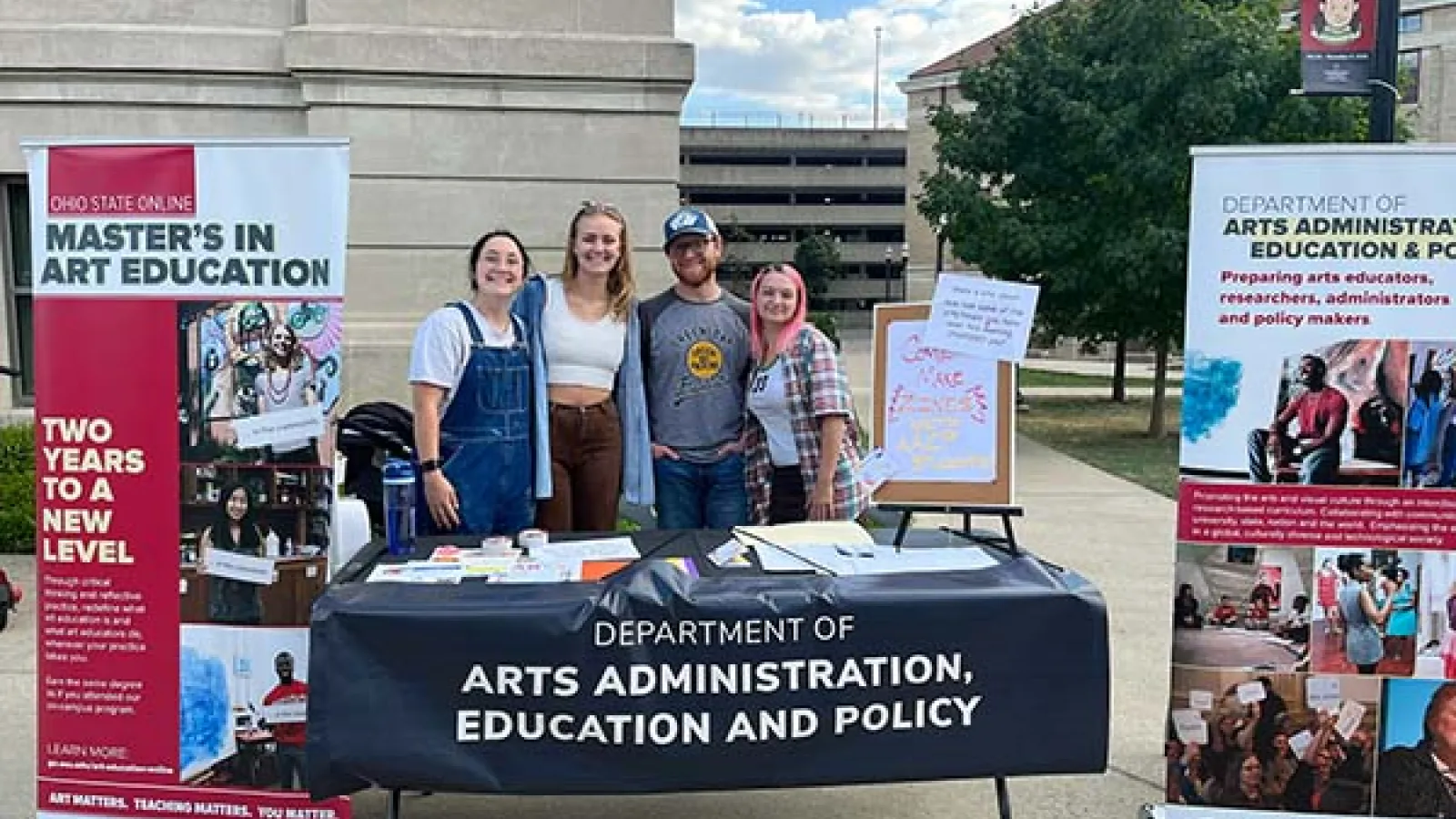 BAE students hosting an event for the Wex