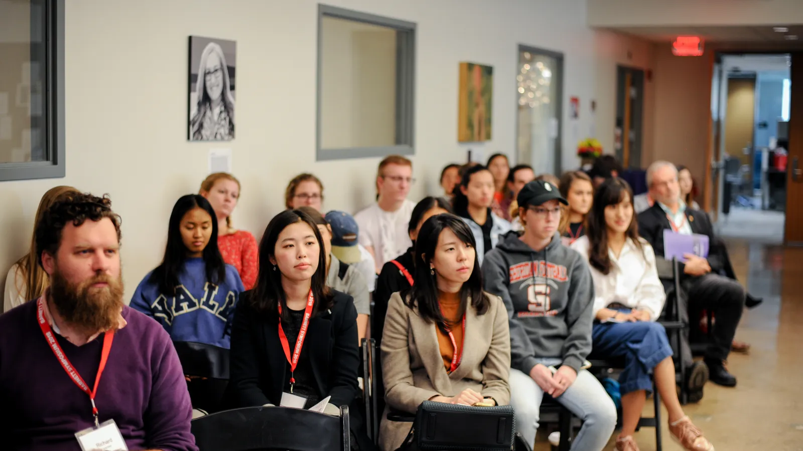 2018 Barnett Symposium attendees viewing a panel