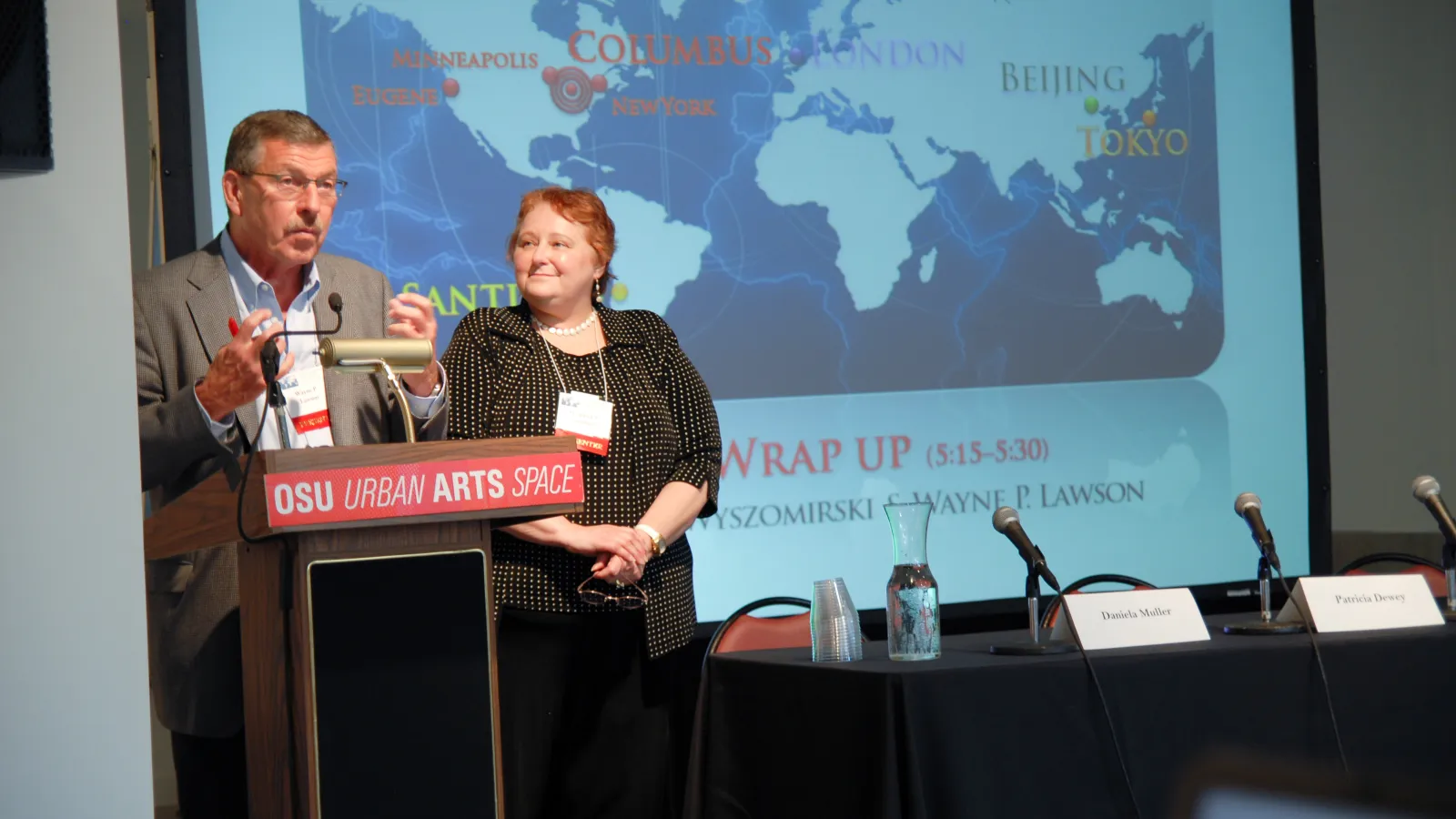 Dr.'s Debbie Smith-Shank and Wayne Lawson at the 2016 Barnett Symposium