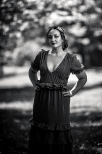 Woman in dress