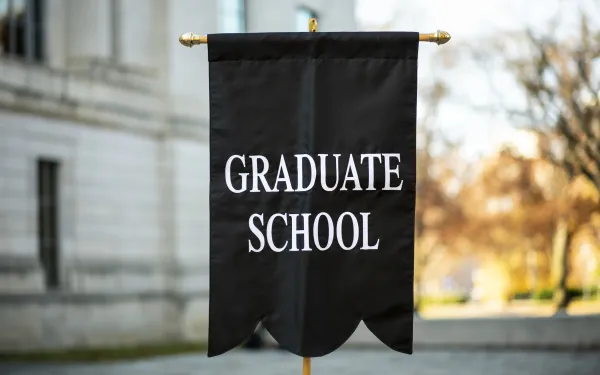 Graduate school black flag