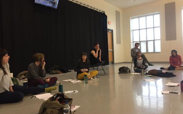 Students gathered in a classroom