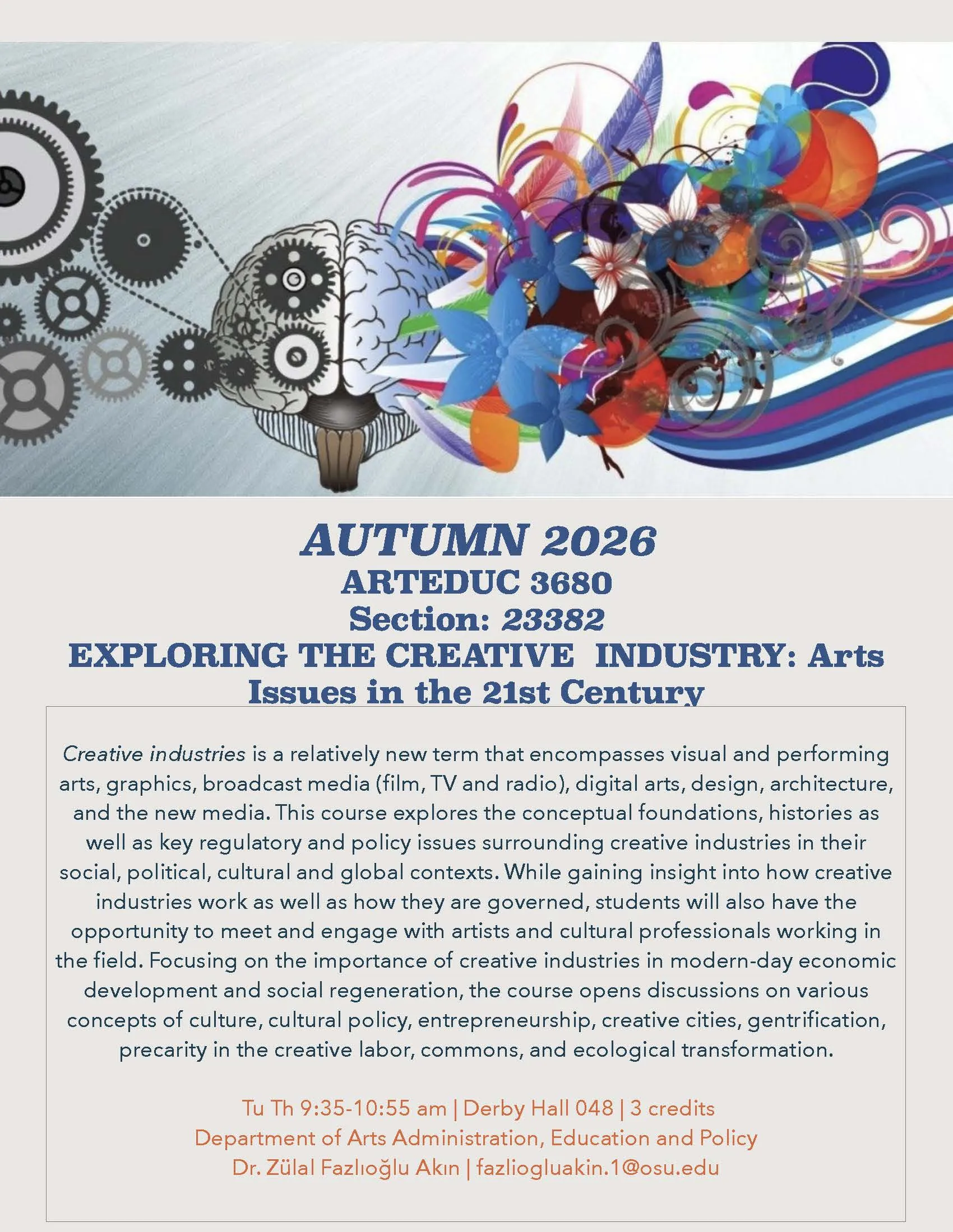 Creative Industries course description