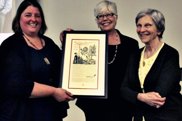 Connie DeJong receives the Marantz Award in 2015