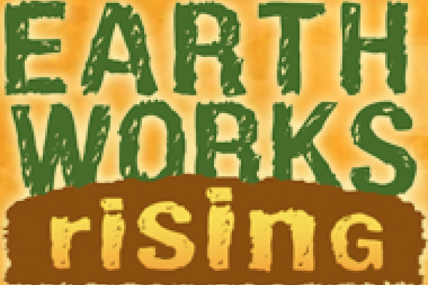 Earth Works Rising webpage logo.